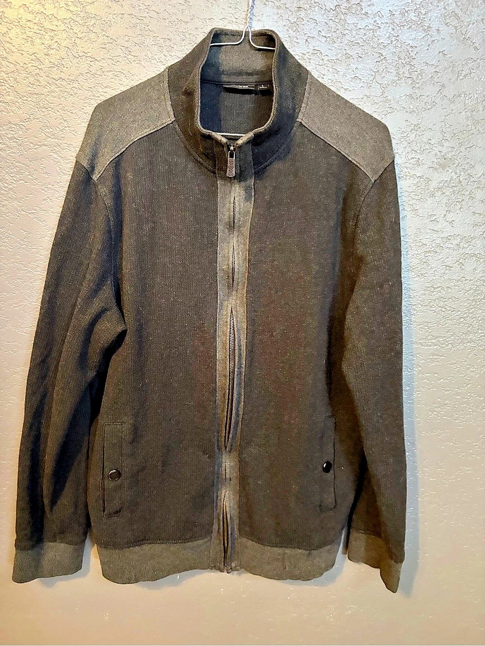 APT. 9 Bomber Jacket in Gray Size Large Like New